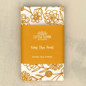 Come Thou Fount Hymn Tea Towel — 24" x 20"