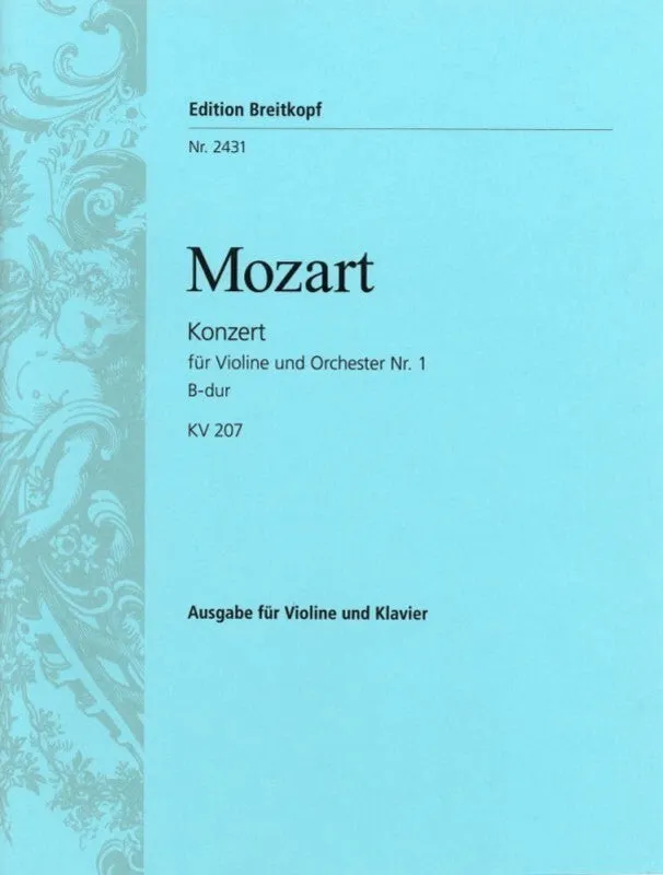CONCERTO NO 1 B FLAT K 207 VLN/PNO