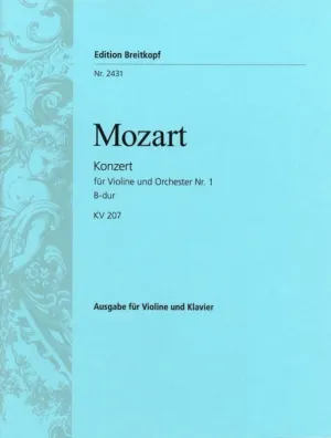 CONCERTO NO 1 B FLAT K 207 VLN/PNO