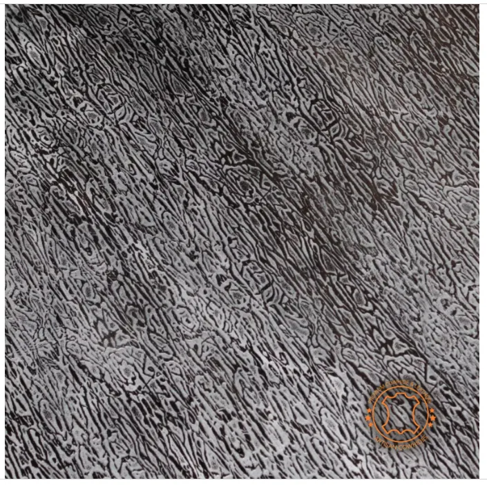 COWHIDE PIECES |  DRIFTWOOD Black Embossed  Leather | 9"x11", 12''x12''.... inch Precuts Sheets for Crafts