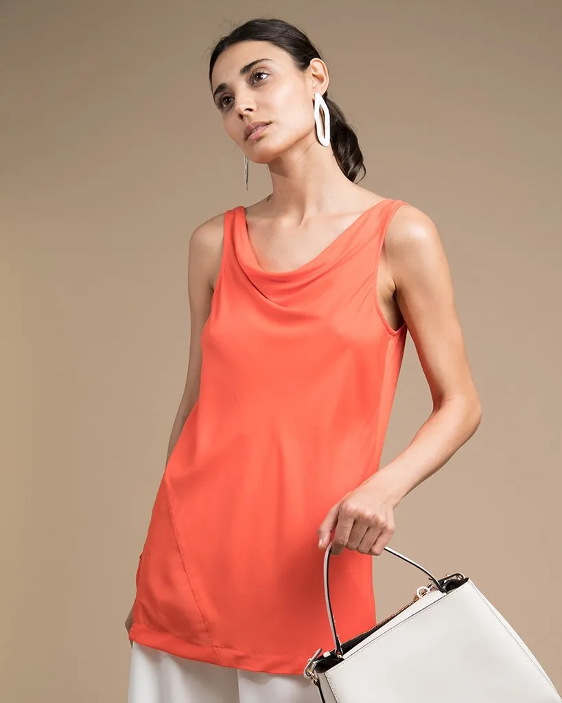 Cowl Neck Tank Top