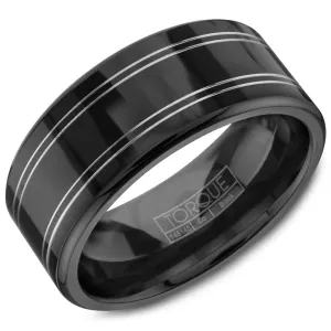 Crown Ring All Black Cobalt Wedding Band