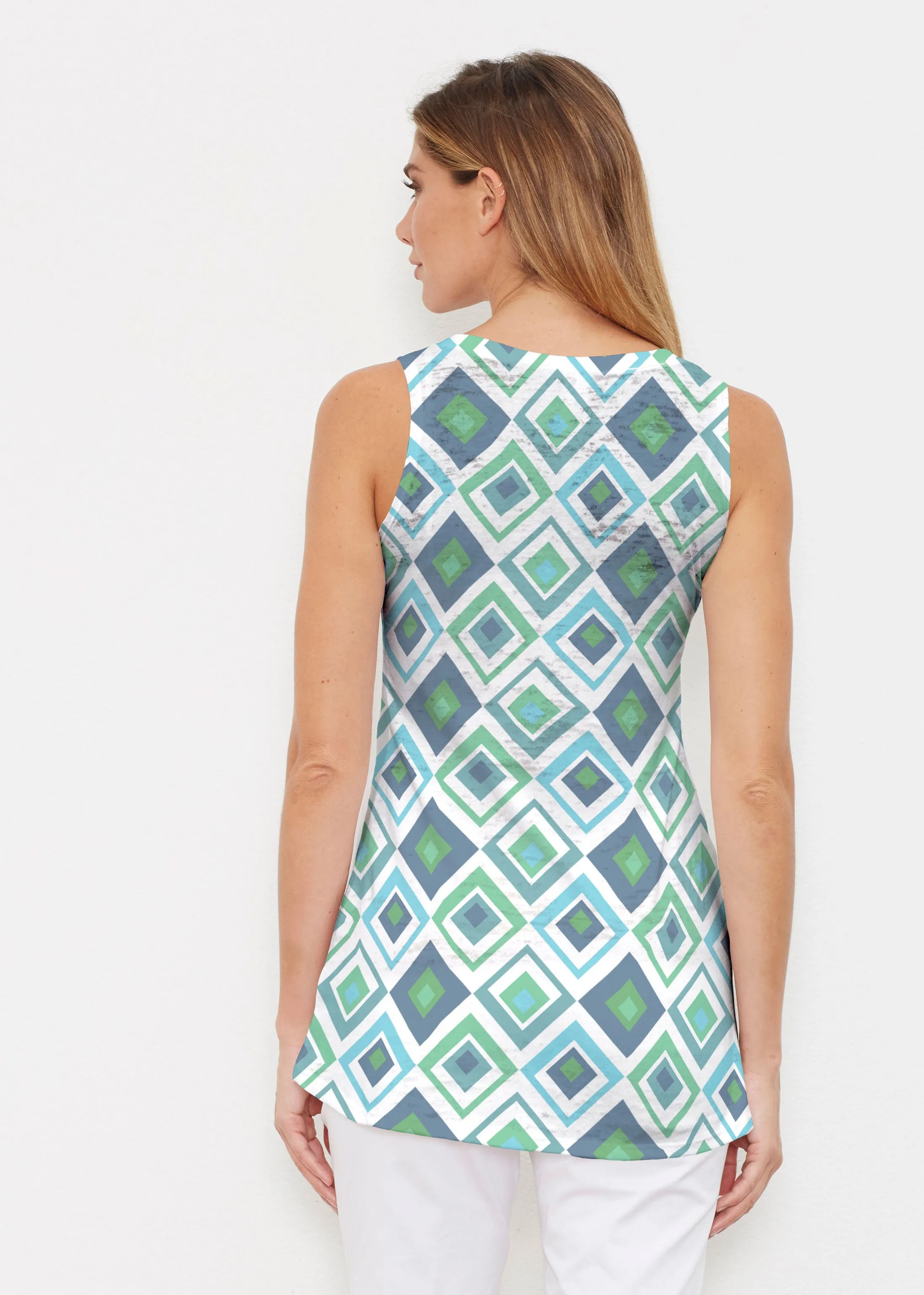 Cubed Blue (7807) ~ Signature High-low Tank