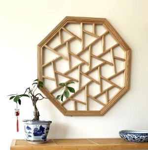 Custom Handcrafted Wall Decor/ Wood ice cracks Wall Hanging Brown
