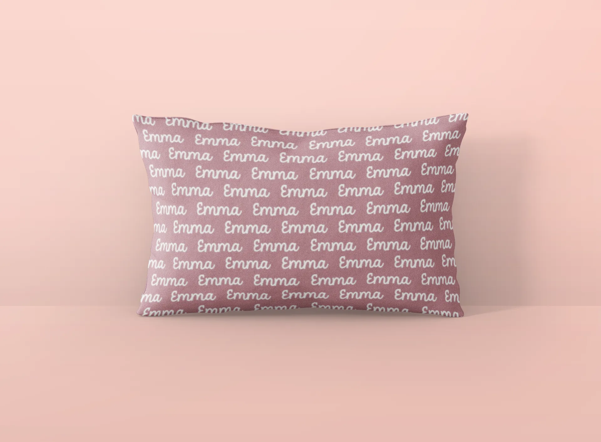 Custom Pillow | Centered Name   Repeating Name