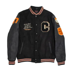 Cutty Mens Baseball Jacket  -Black