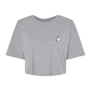 Dalix Heartly Ghost Relaxed Cropped Tee
