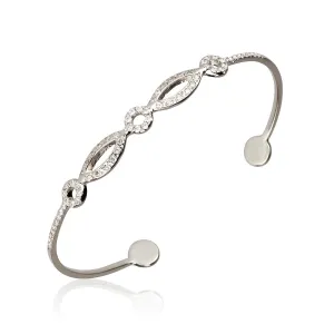 Decorative bangle with diamonds