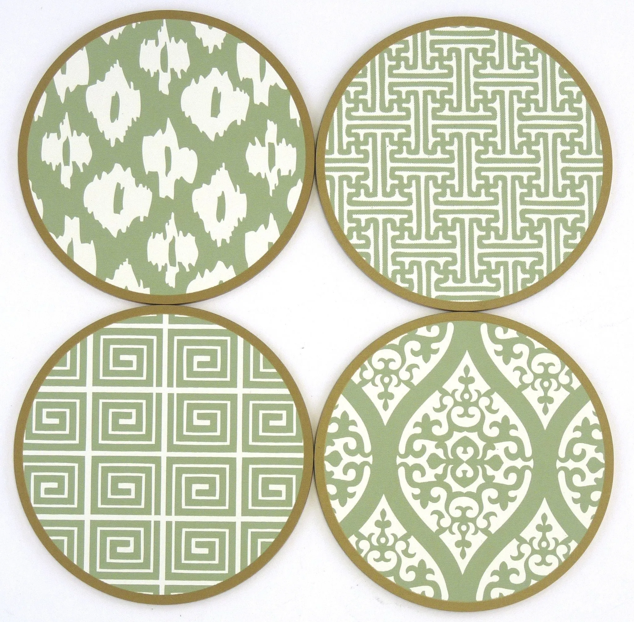 Decorative Coasters - Green