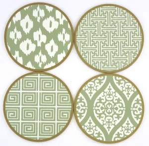 Decorative Coasters - Green