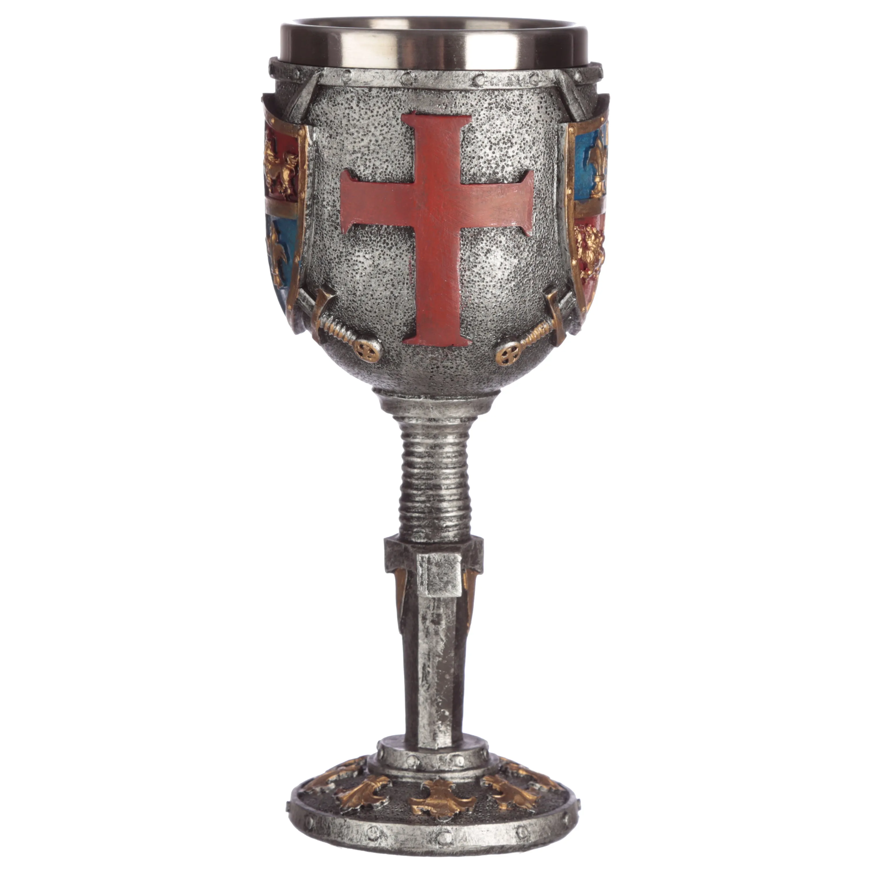 Decorative Coat of Arms and Sword Goblet