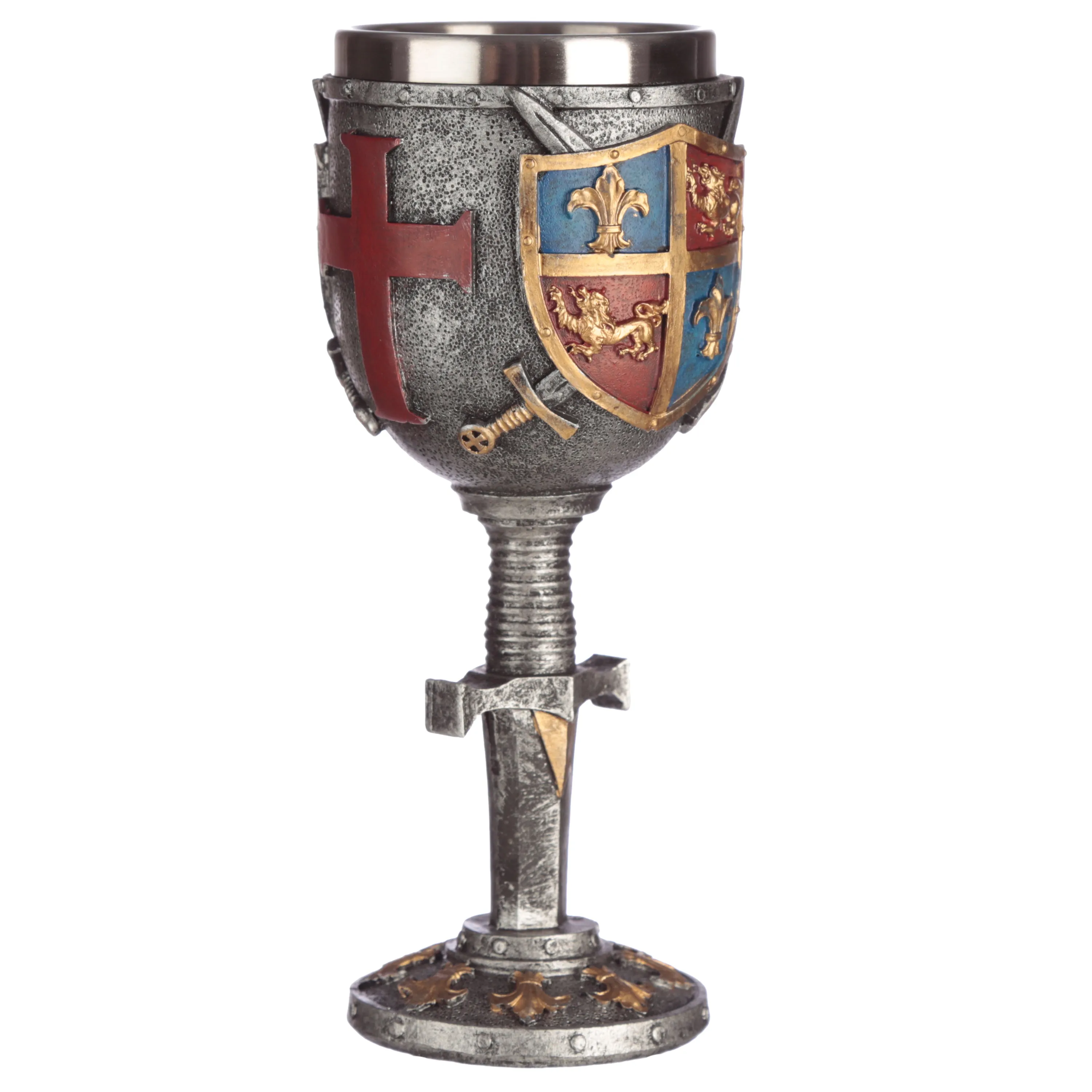 Decorative Coat of Arms and Sword Goblet