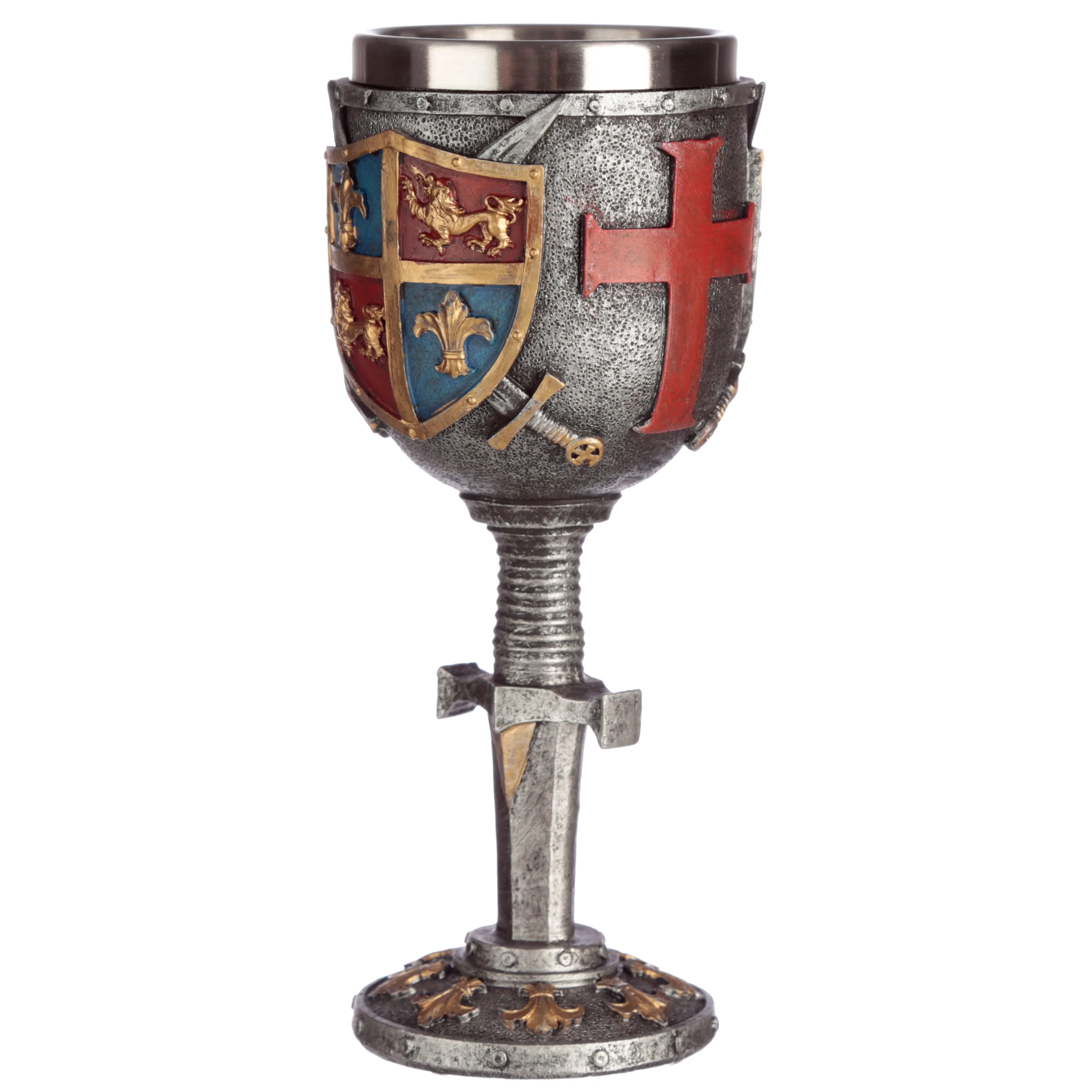 Decorative Coat of Arms and Sword Goblet