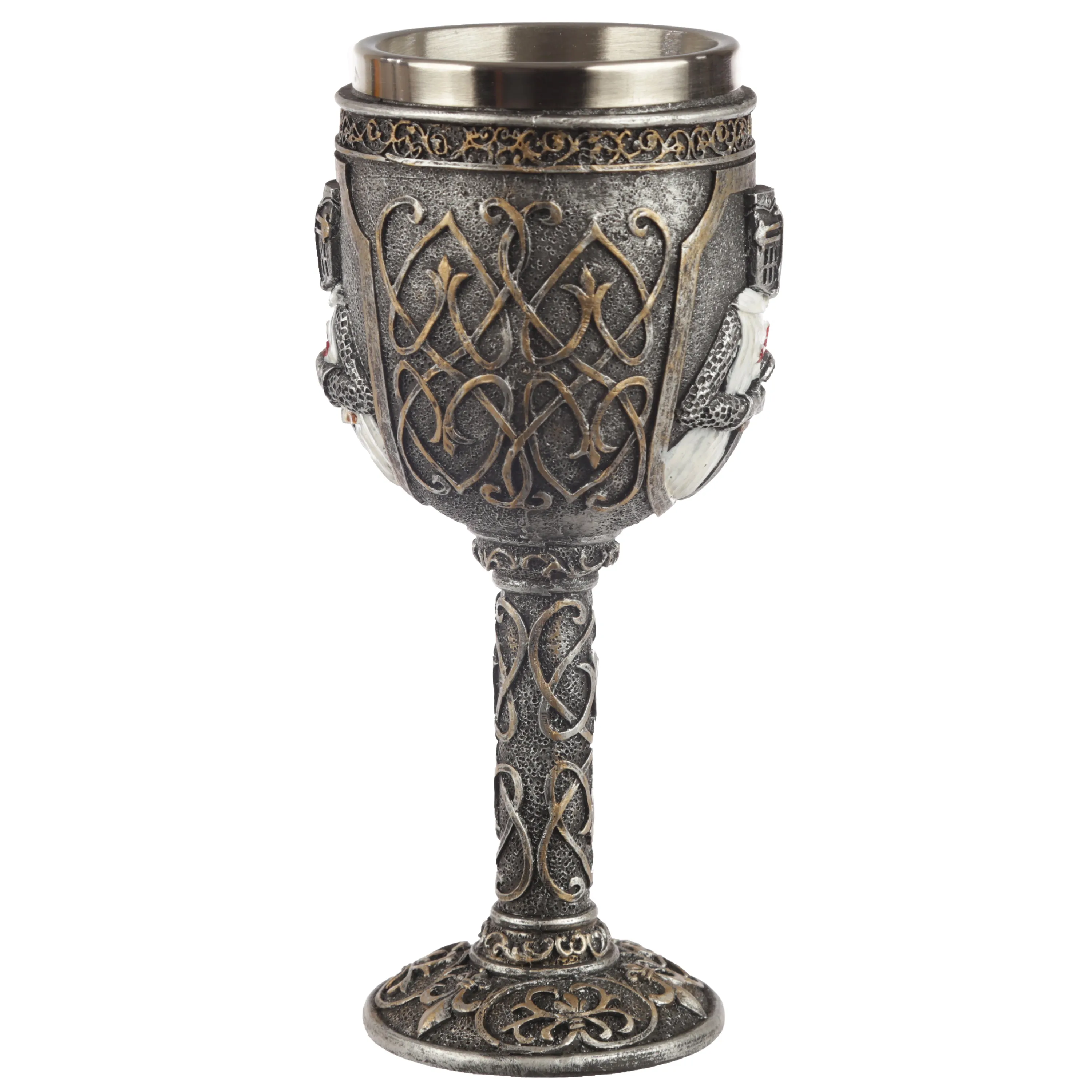 Decorative Crusader Knight Goblet