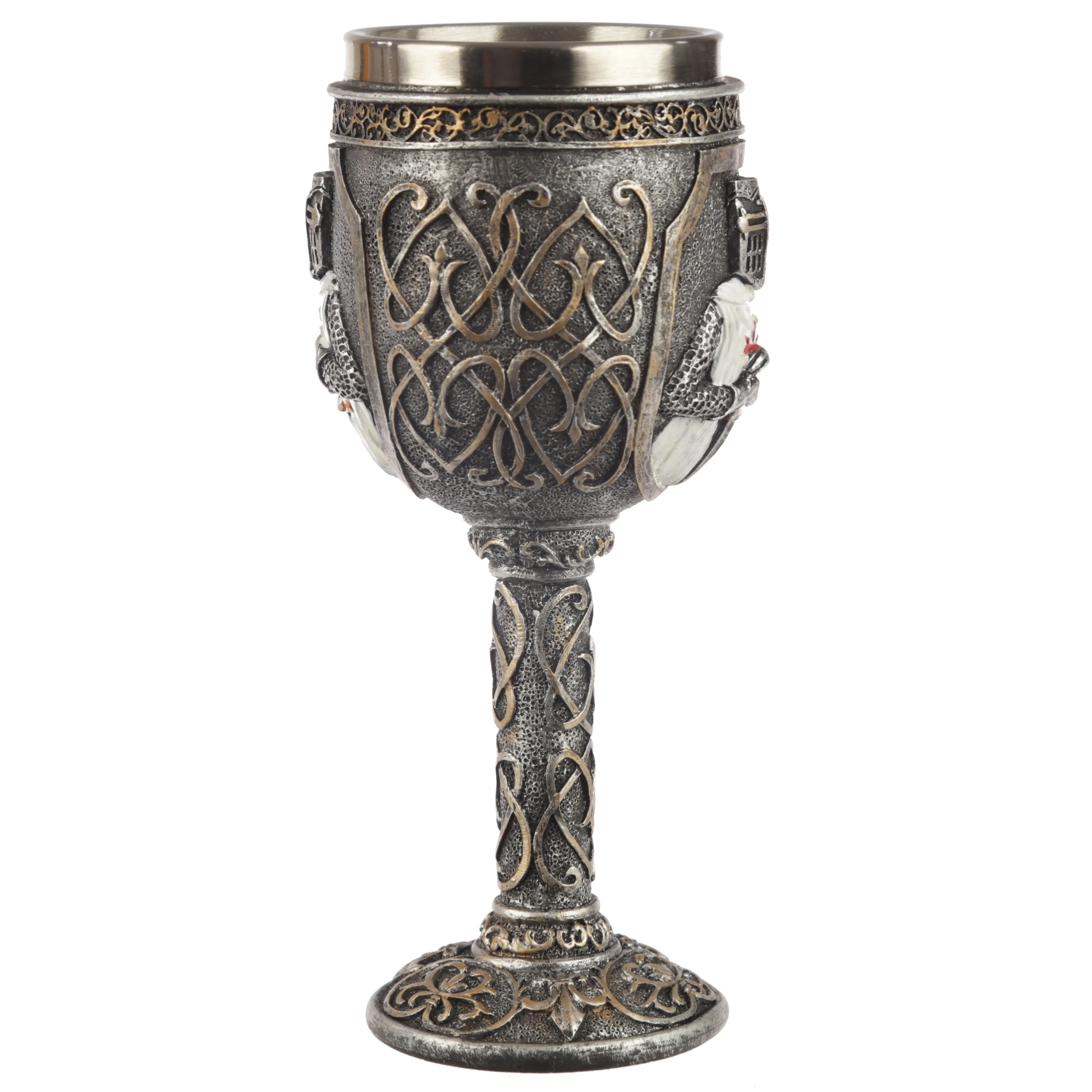 Decorative Crusader Knight Goblet