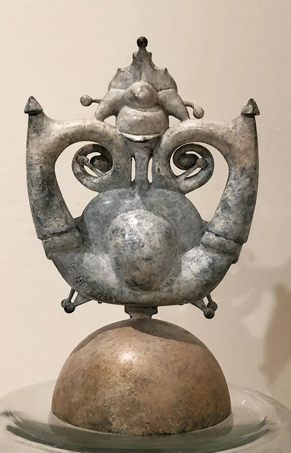 Decorative Element mounted on a 1/2 Sphere