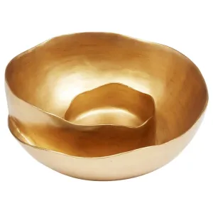 Decorative Gold Leaf Swirl Bowl