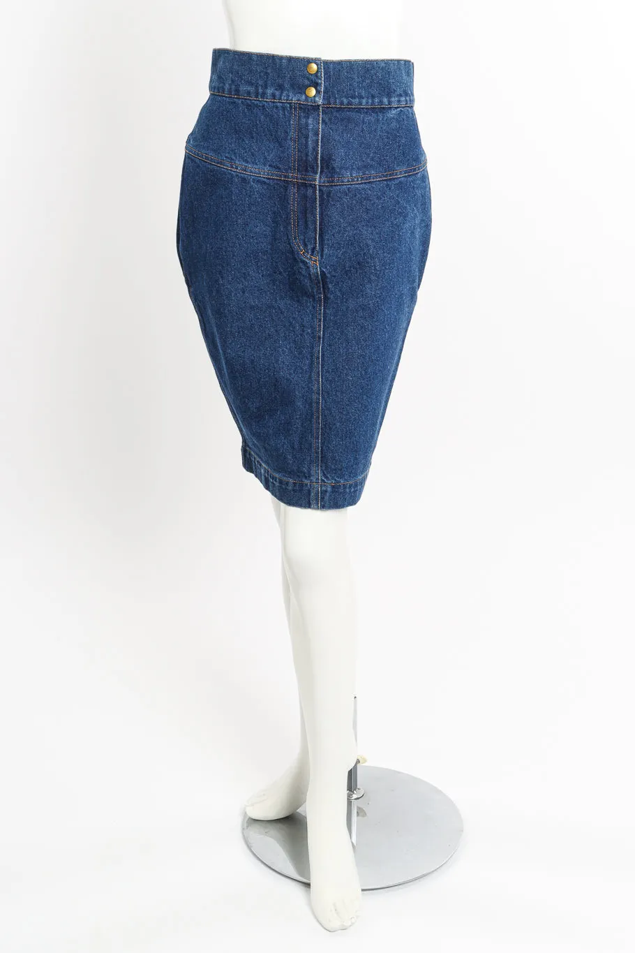 Denim Pencil Skirt