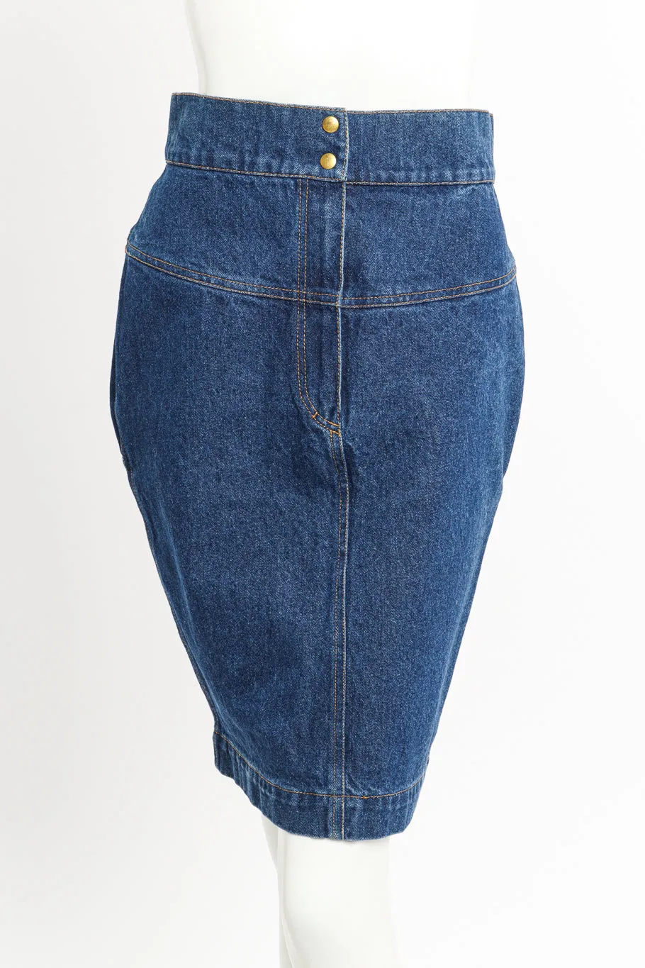 Denim Pencil Skirt