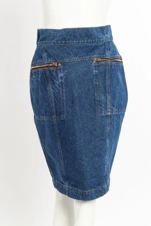 Denim Pencil Skirt