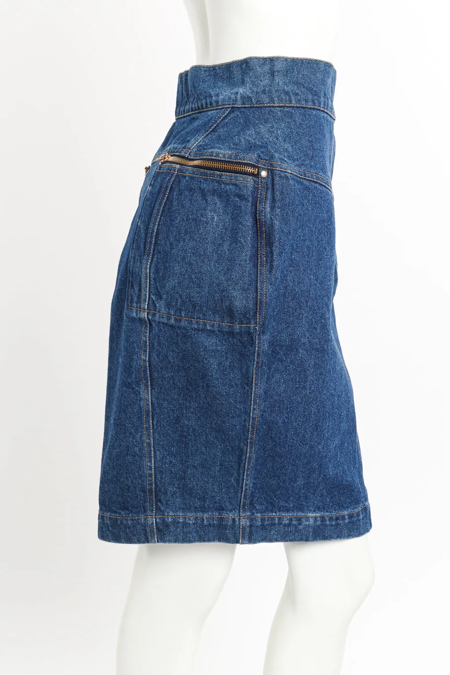 Denim Pencil Skirt
