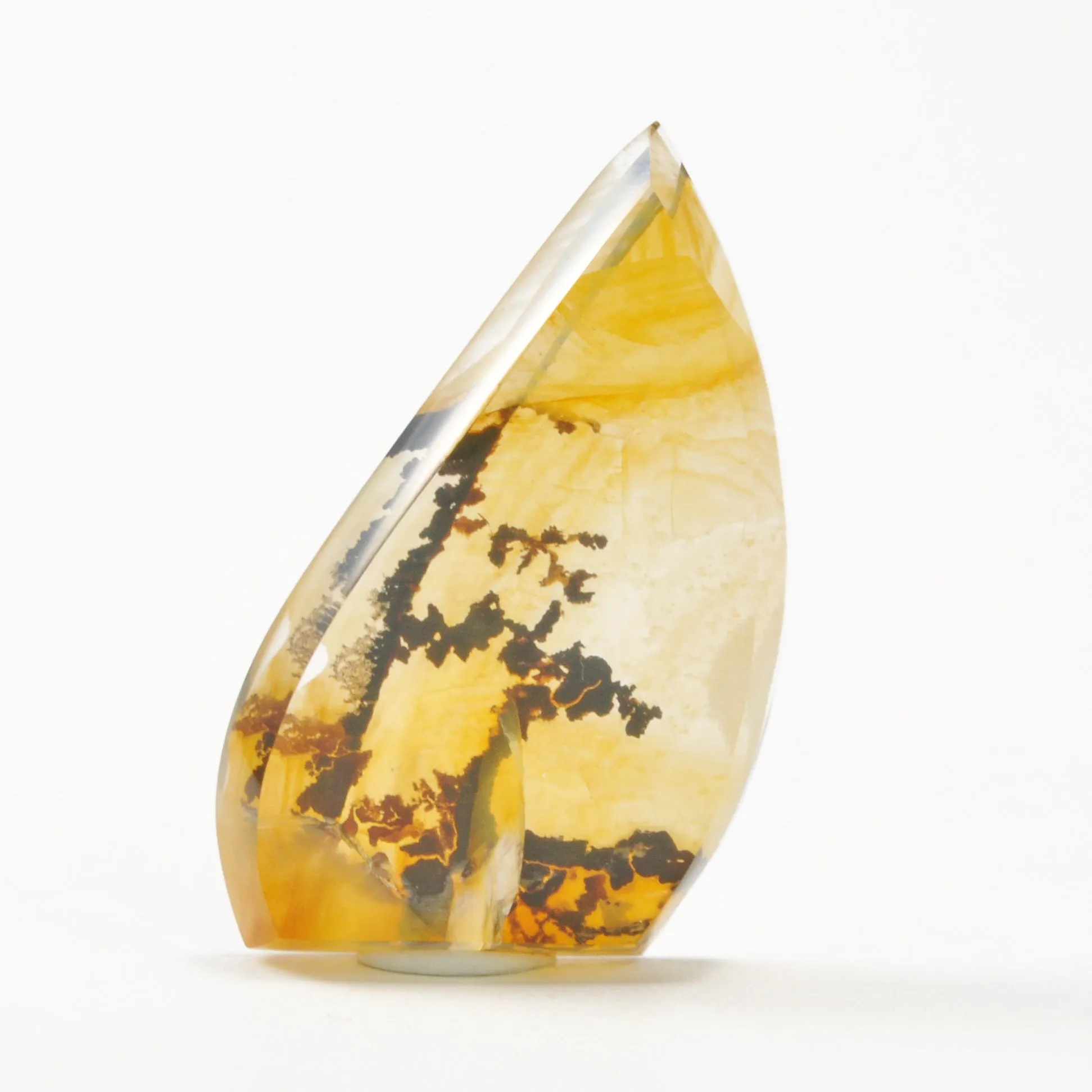 Dentritic Quartz 1.57 inch 10.9 gram Polished Gem Sail Cabochon