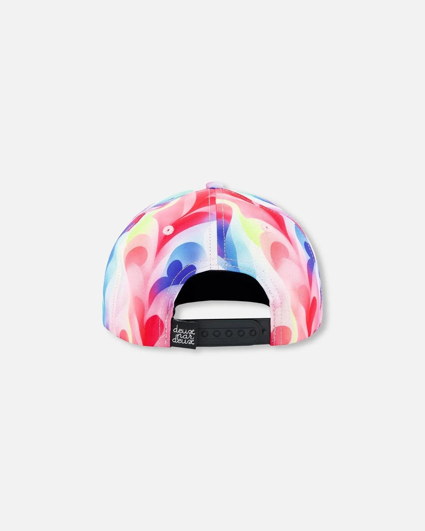 deux par deux Girls Printed Cap - Rainbow Heart