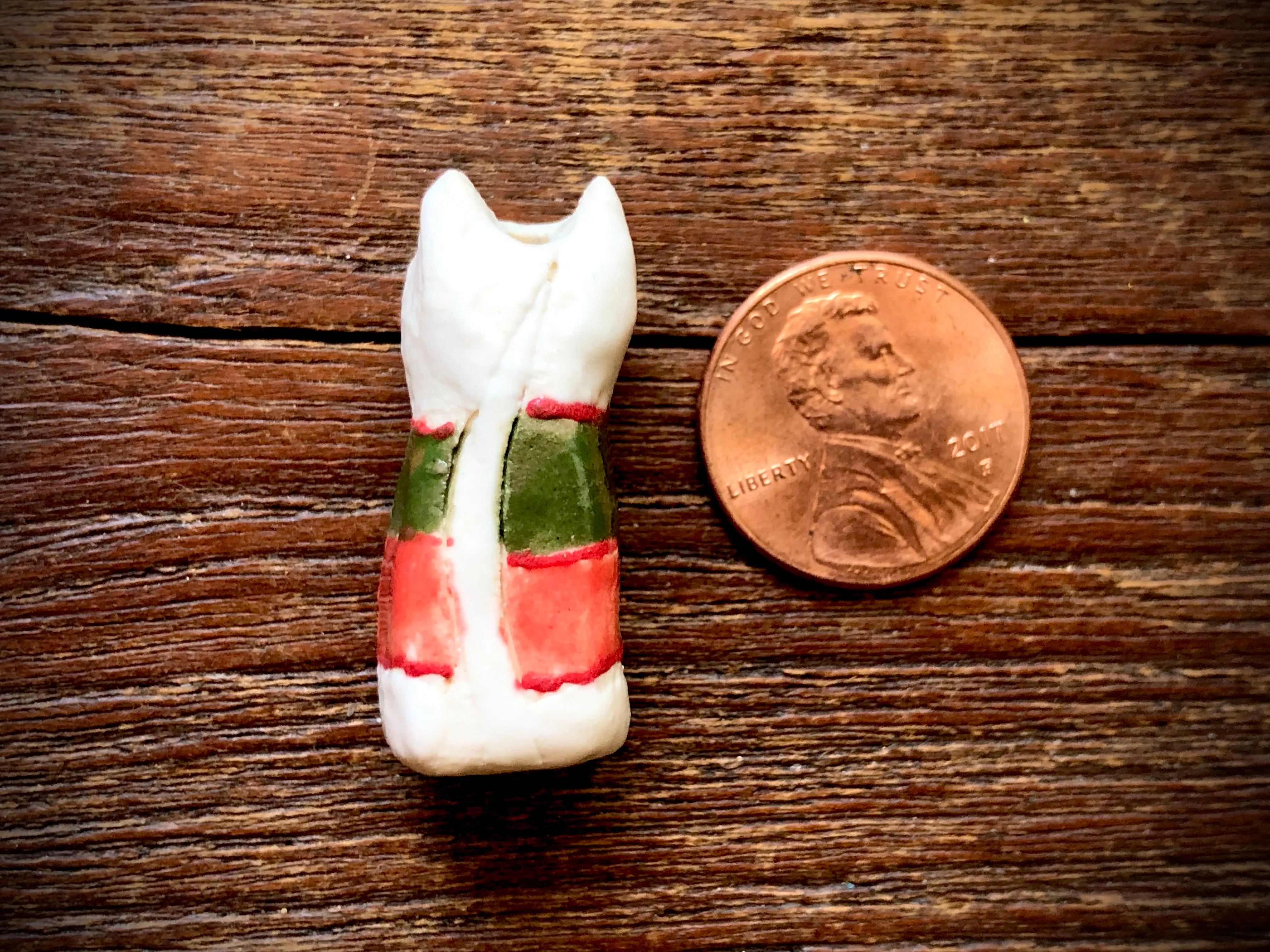 Diane Hawkey Cat Bead - White