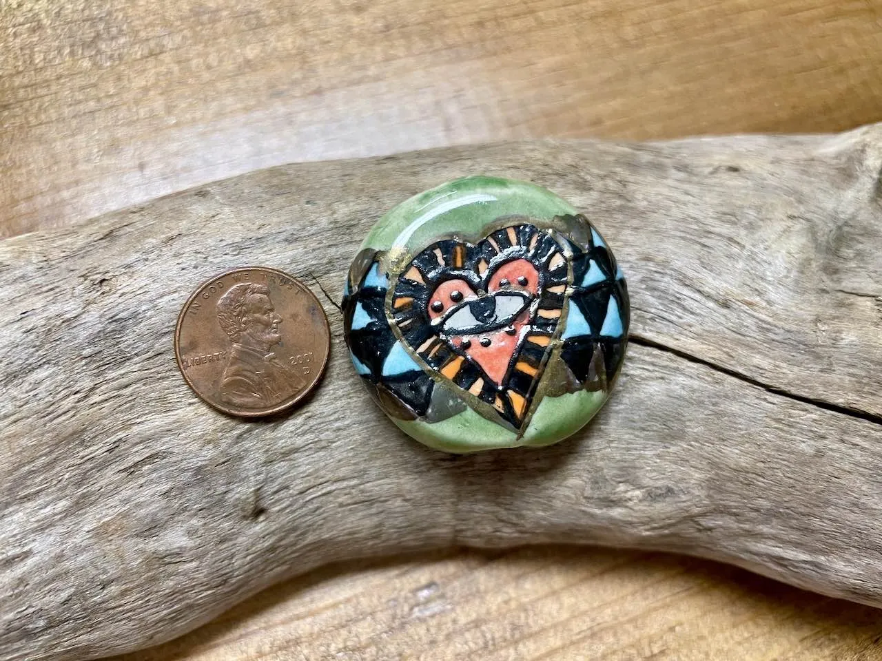 Diane Hawkey Heart/Eye Pendant