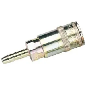 Draper 1/4" Bore Vertex Air Line Coupling With Tailpiece (Sold Loose) Dr-51412