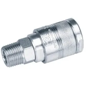 Draper 25815 1/2" Bsp Male Thread Air Line Coupling (Sold Loose) Dr-25815