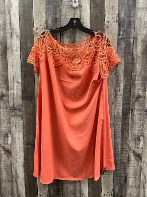 Dress Casual Short By Bibi In Orange, Size: Xl