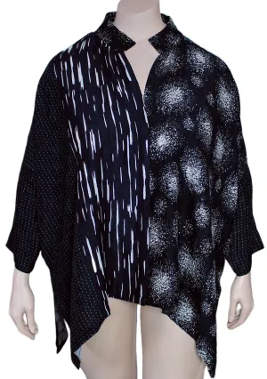 Dressori Paneled Cape Shirt