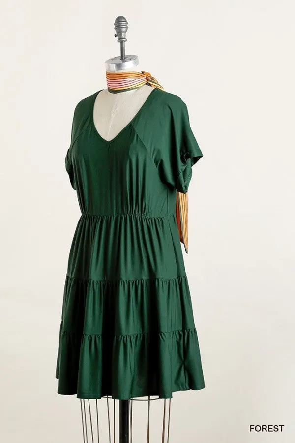 Eden Tiered Baby Doll Dress-5 Colors Available