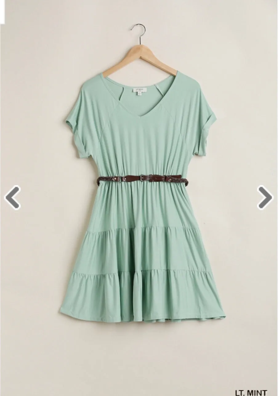 Eden Tiered Baby Doll Dress-5 Colors Available