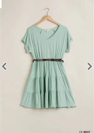 Eden Tiered Baby Doll Dress-5 Colors Available