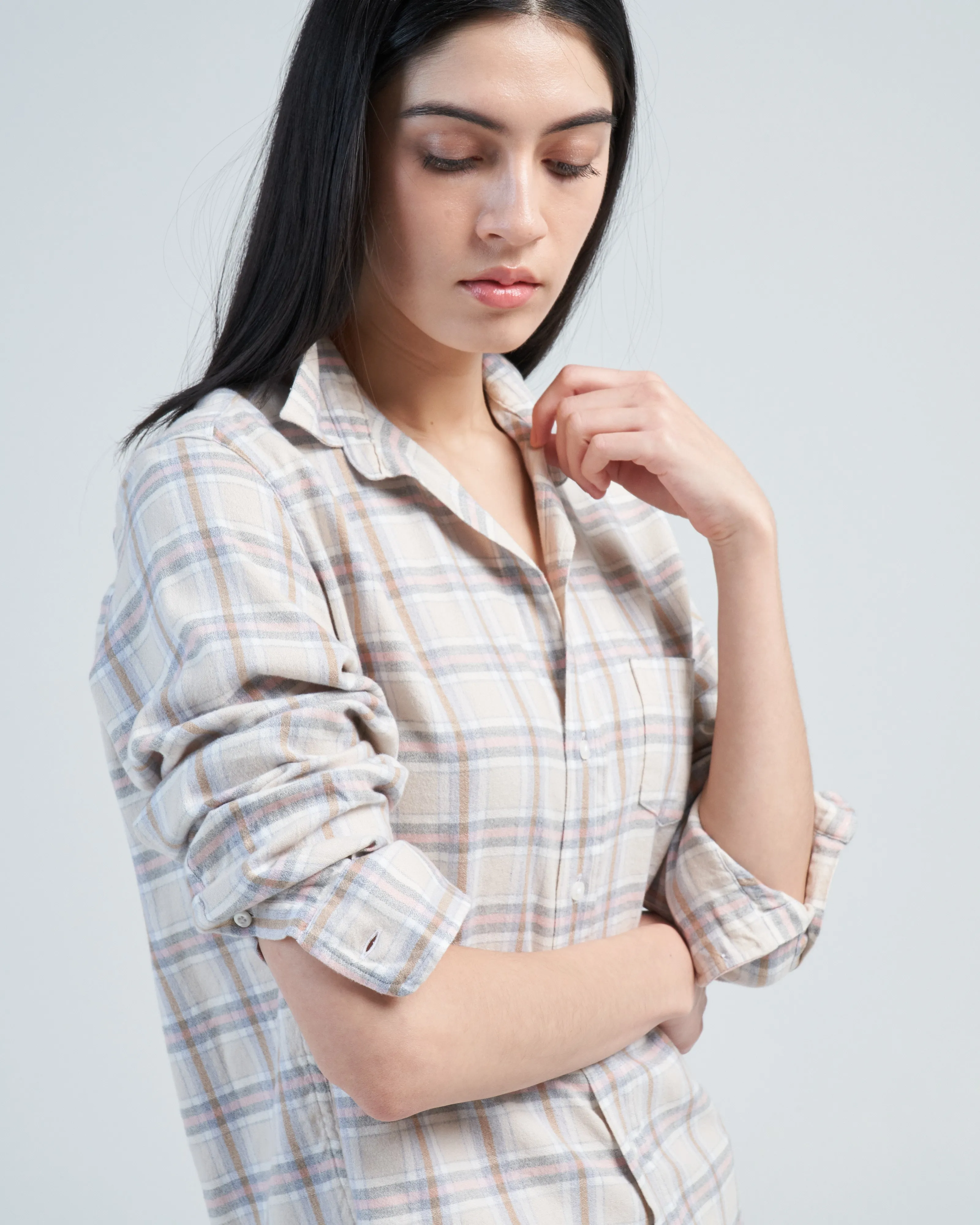 eileen relaxed button-up shirt