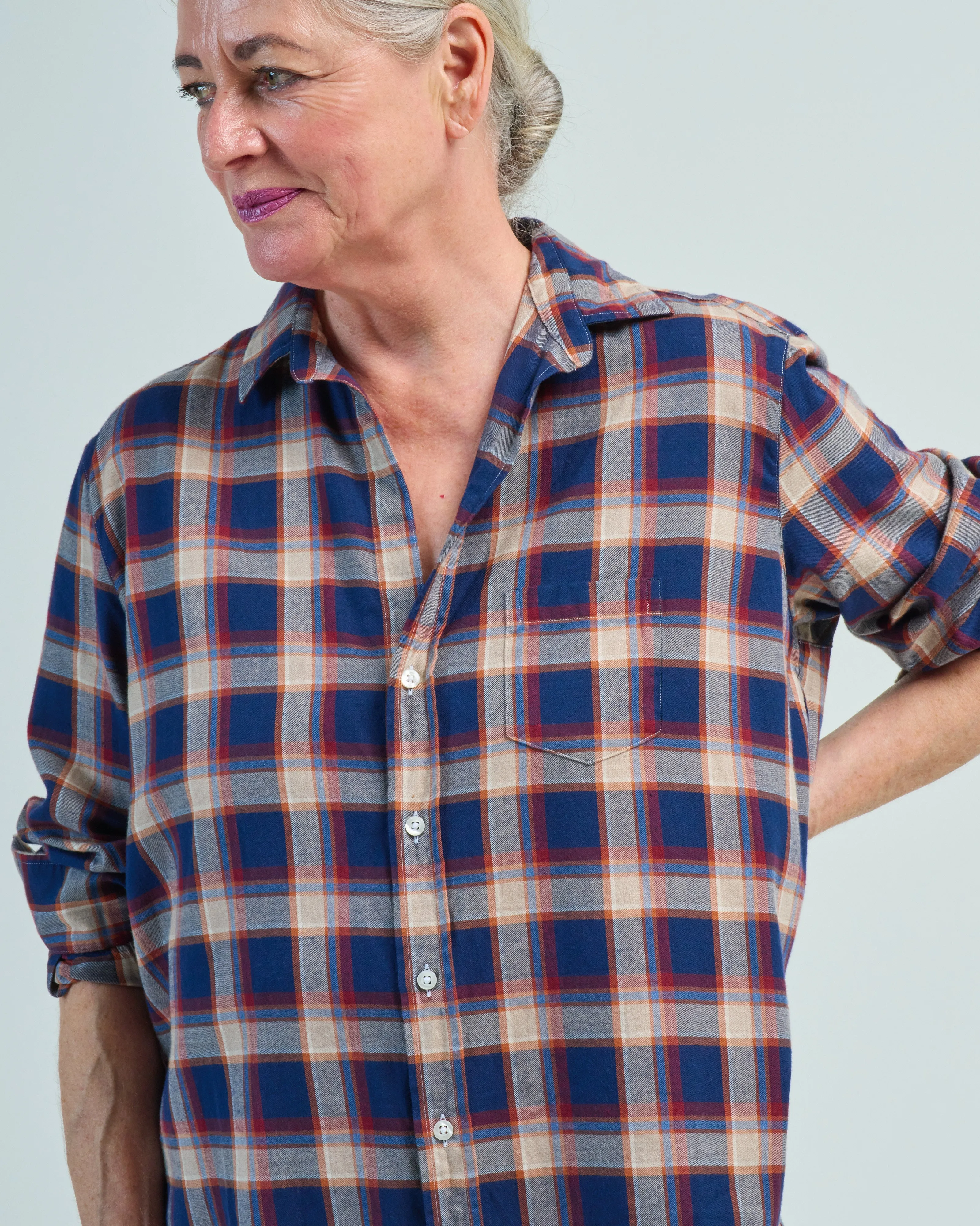 eileen relaxed button-up shirt