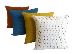 El Camino de Los Altos Brocade Pillow Cover - Puntitos