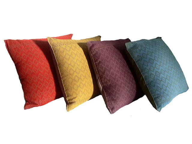 El Camino de Los Altos Brocade Pillow Cover - Raton/Ochre