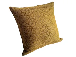 El Camino de Los Altos Brocade Pillow Cover - Raton/Ochre