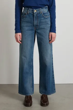 Elissa High Wide Jean, Liesl Blue