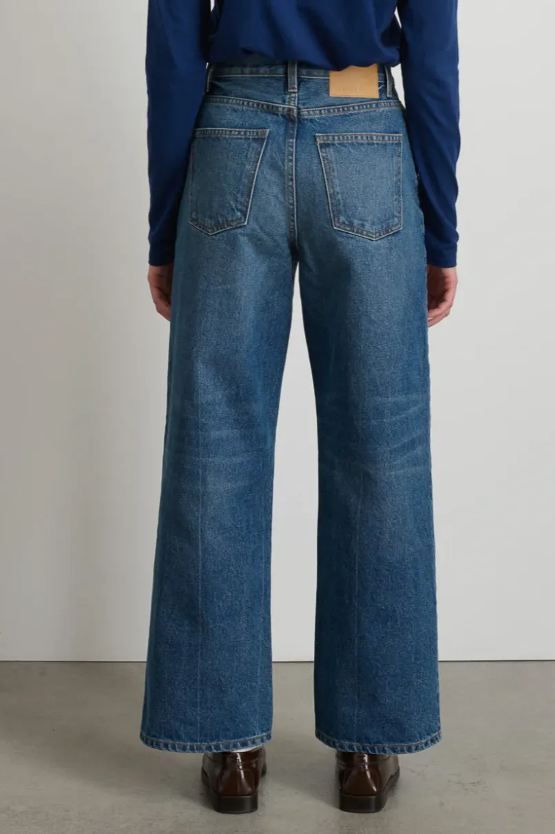 Elissa High Wide Jean, Liesl Blue