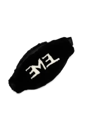EM-EL Logo Rex Rabbit Fur Belt Bag