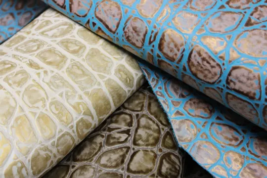 EMBOSSED LEATHER BUNDLE - 15 - 25 sq.ft. - Tortoise Embossed Leather 4 Colors
