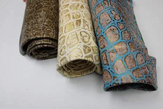EMBOSSED LEATHER BUNDLE - 15 - 25 sq.ft. - Tortoise Embossed Leather 4 Colors
