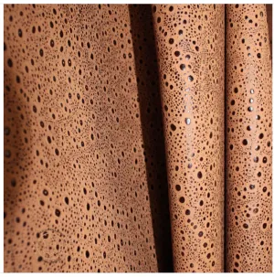 Embossed Leather Rain Drops Tan Brown : Leather 3 - 3.5 oz. | 1.4 - 1.6 mm - Leather for Projects - RainDrops