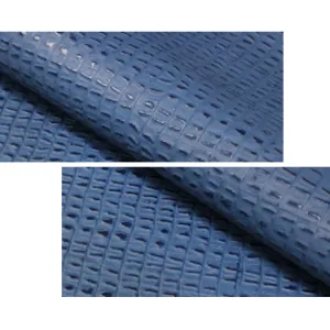 Embossed Leather Royal Blue  Caiman Cowhide LEATHER PRE CUT Pieces | 12"x12", 12"x18", 12"x24" Precuts Sheets for Crafts
