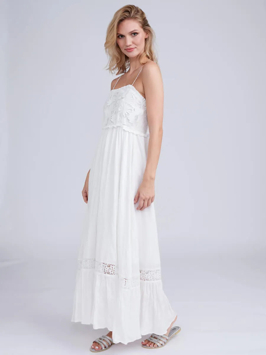 Emiliana Maxi Dress in White