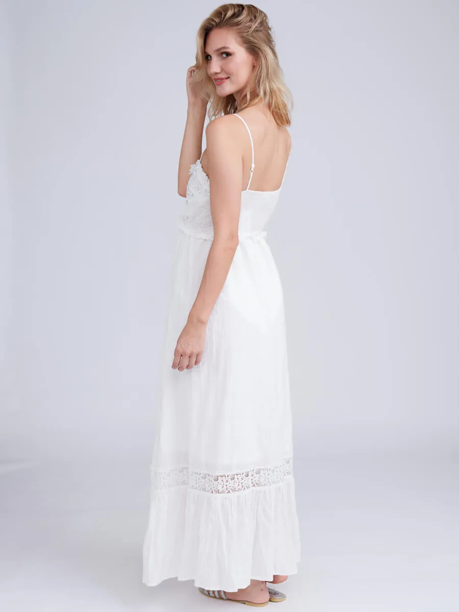 Emiliana Maxi Dress in White